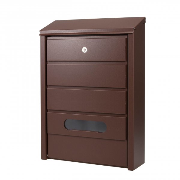 Poštovní schránka BASIC úzká - hnědá