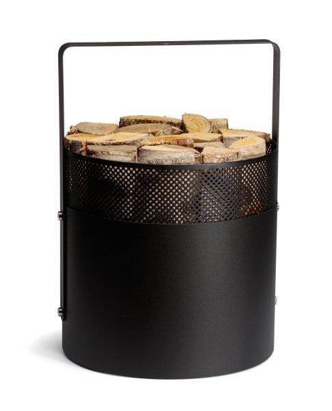 Koš na dřevo kruhový s úchytem AERO HOLD 1